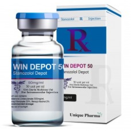 Win Depot 50 (Stanozolol Injection) by Unique Pharma
